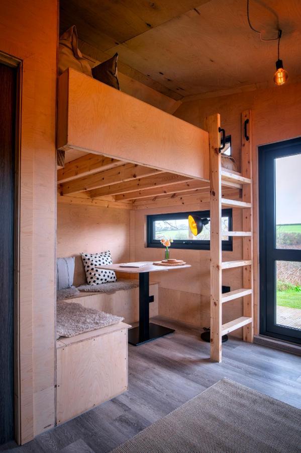 Luxury Glamping Cabin With Outdoor Bath On Cornish Flower Farm Труро Екстериор снимка